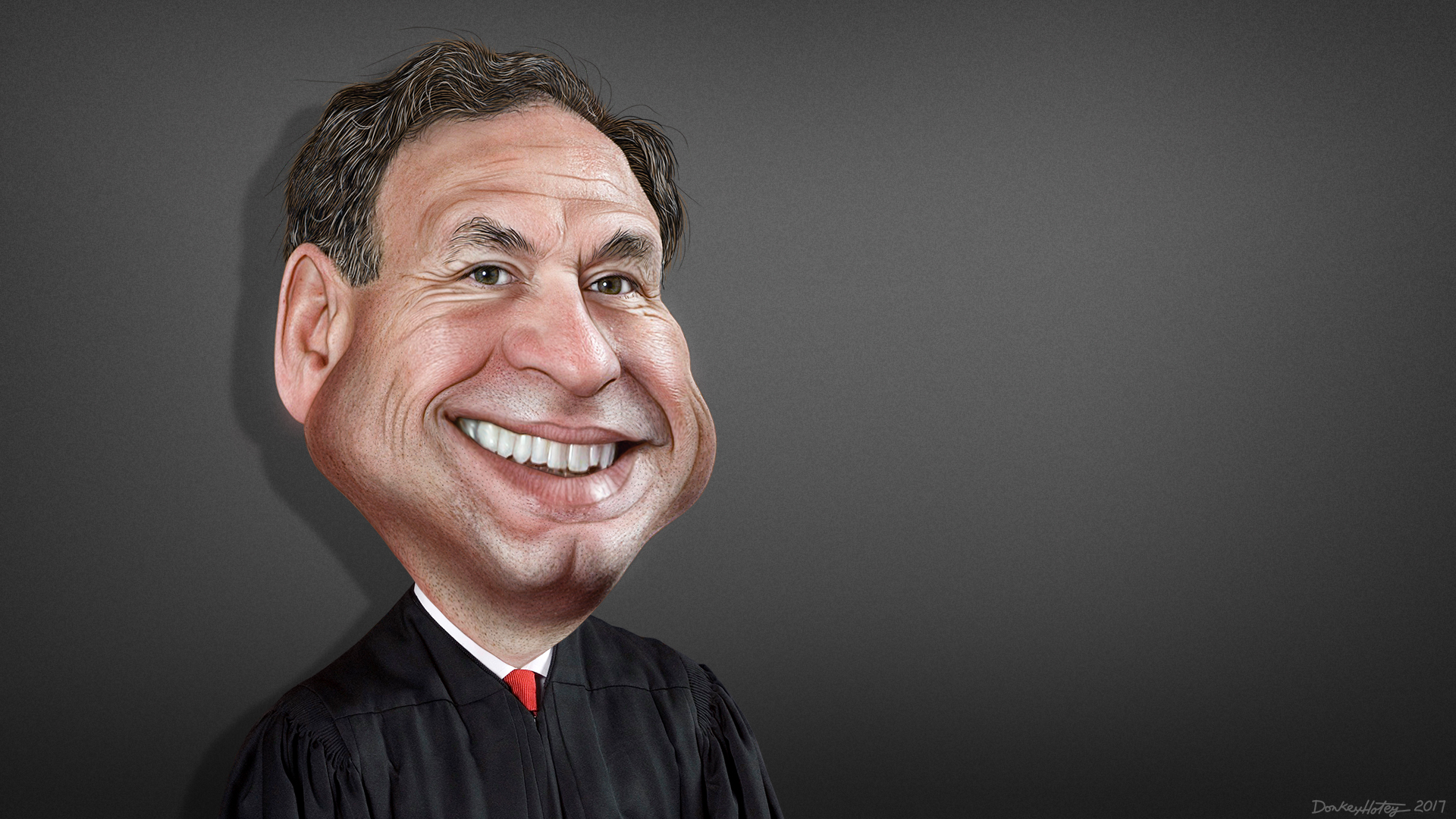<p><a class="external text" href="https://en.wikipedia.org/wiki/Samuel_Alito">Samuel Anthony Alito</a>, Jr., aka Sam Alito, is an Associate Justice of the Supreme Court of the United States.
</p>
This caricature of Sam Alito was adapted from a photo in the public domain from <a class="external text" href="https://en.wikipedia.org/wiki/File:010_alito.jpg">Wikimedia</a>.